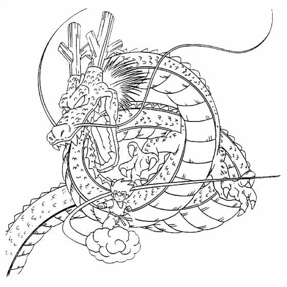 coloriage dragon ball